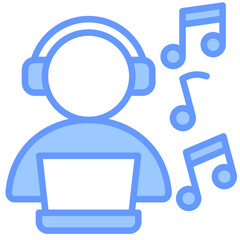Listening Music Icon