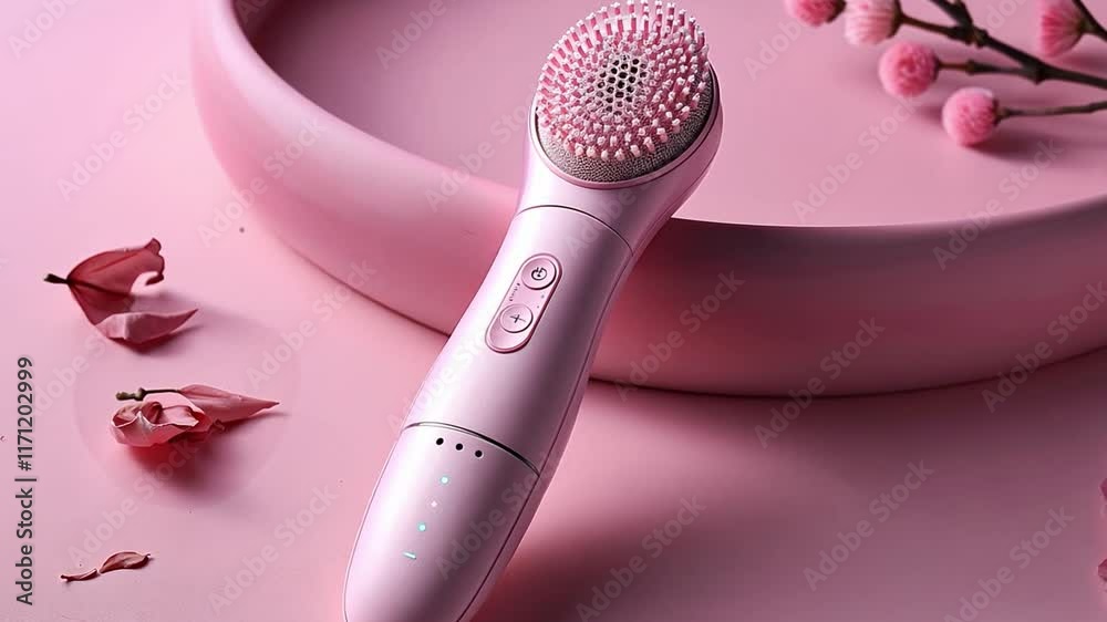 Poster this enjoy advanced skincare with modern tools for relaxation in vibrant settings.