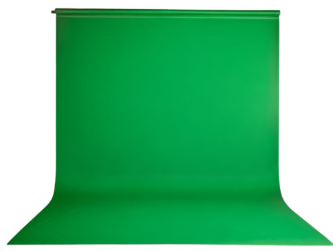 Green backdrop for creative projects