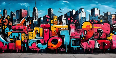 Retro Urban Art: Vintage Graffiti Pattern