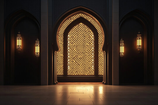Islamic background. Ramadhan al mubaraq