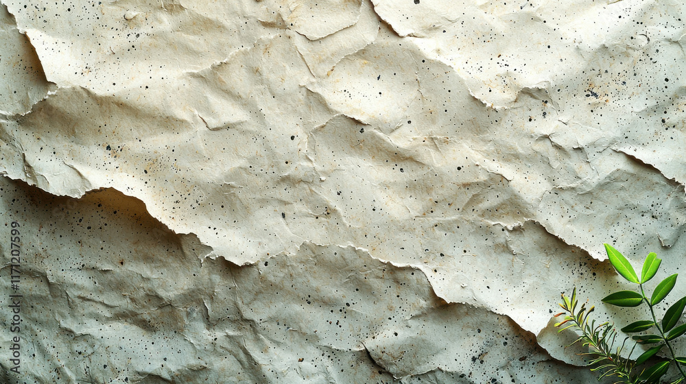 Poster textured paper background with natural linen appearance and subtle speckles, ideal for eco friendly 