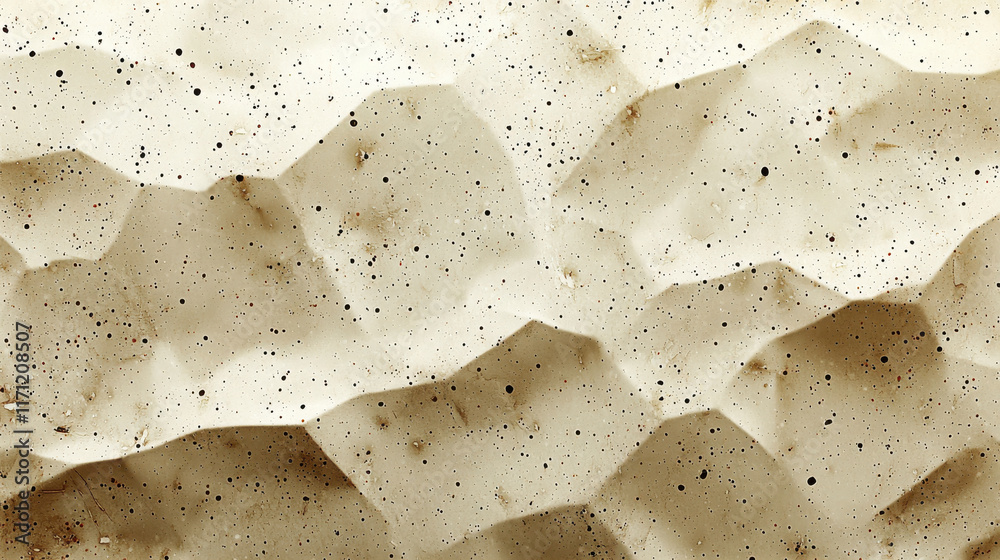 Poster Textured paper background with grainy, wavy pattern in neutral tones, featuring subtle speckles and natural, organic feel. Ideal for creative projects and design work