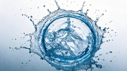 水しぶきのイメージ 背景 白