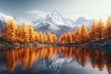 Fototapeta premium lake in the mountains