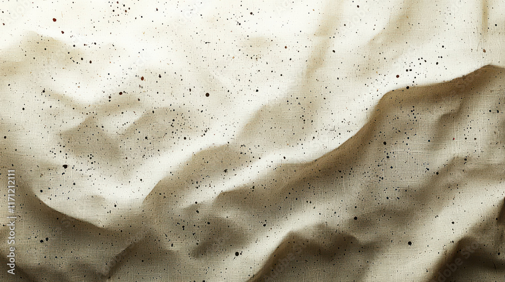 Aufkleber textured linen paper background with subtle speckles and folds, creating natural and organic feel. i