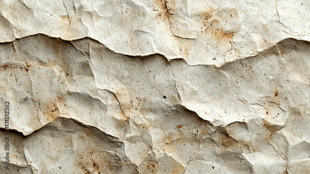 Leinwandbilder crumpled textured paper background with natural grain and subtle stains evokes rustic feel. perfect 