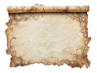 Vintage decorative parchment design