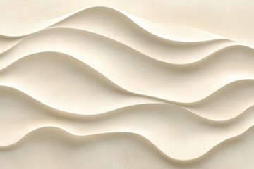 Obraz premium Natural beige sand waves calm beach abstract art serene environment close-up tranquility concept for visual appeal
