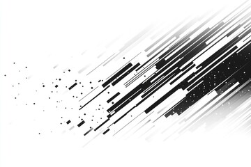 Dynamic abstract black and white motion graphic design