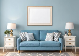 minimalist aesthetic frame mockup poster