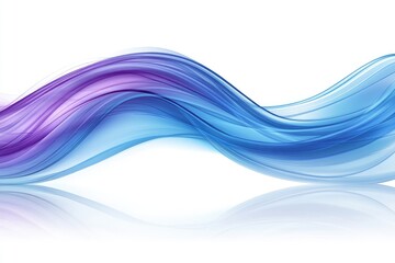 Obraz premium Abstract flowing waves in blue and purple hues