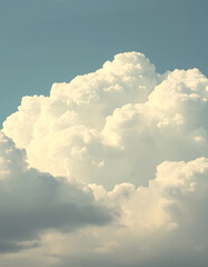 vintage image of cloudy sky, one line art, with white tones
