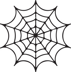 Spider web black silhouette icon, spider, leaf, monochrome, Halloween Illustration