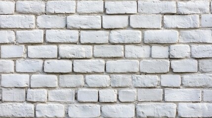Fototapeta premium Displaying a smooth white brick wall texture suitable for various design projects and creative backdrops