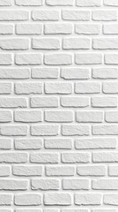 Fototapeta premium Displaying a smooth white brick wall texture suitable for various design projects and creative backdrops
