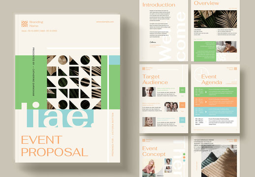 Aesthetic Event Proposal Template Layout