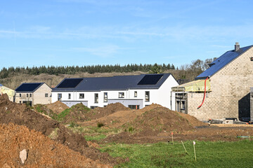 Construction maison chantier immobilier logement terre terrain