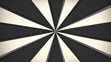 Abstract monochrome radial design with radiating lines creating a sunburst effect.