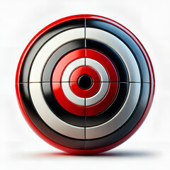 Target for darts on a white background isolated