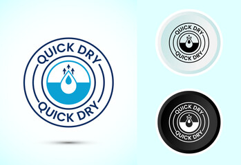 Quick dry icon design illustration. Fast dry cleaning service sign