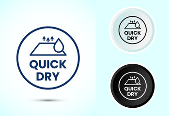 Obraz premium Quick dry icon design illustration. Fast dry cleaning service sign
