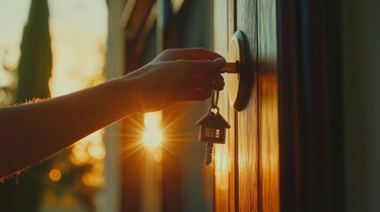 Hand Holding Key to New Home Symbolizing Property Investment