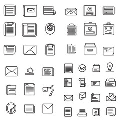business and icon set