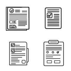 document icons set