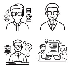 set of businessman