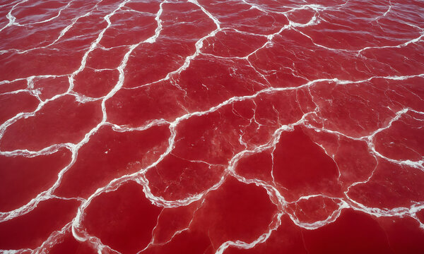 red and white ocean waves texture