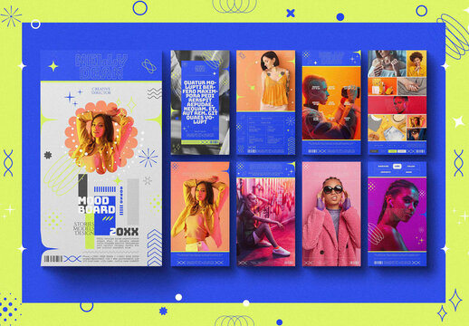 Social Media Stories Template Design Layout