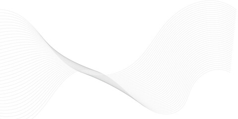Fototapeta premium Technology and business wave lines on transparent background. Frequency sound wave, twisted curve lines with blend effect. 