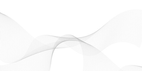 Technology and business wave lines on transparent background. Frequency sound wave, twisted curve lines with blend effect.	