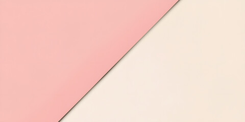 clean minimalist background featuring split design with soft pink and beige colors, creating calm and modern aesthetic