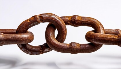 Fototapeta premium rusty chain links