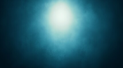 Fototapeta premium Abstract Teal Background With Bright Central Light