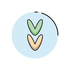 Arrow Down vector icon