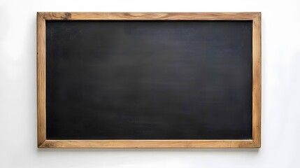 Empty Wooden Framed Blackboard Ready For Message
