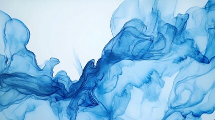 blue background with soft watercolor textures