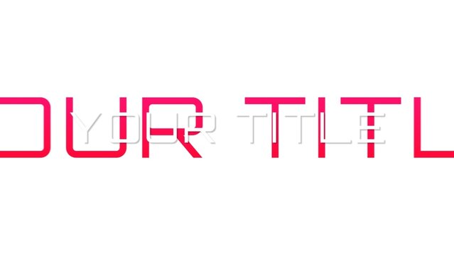 Cinematic Clean Inverted Title Intro