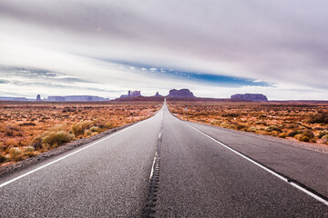 Famous Forrest Gump filming location point , Utah , USA