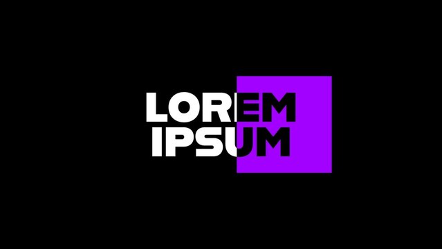 Modern Fashion Inverted Text & Title Intro