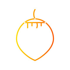 coconut gradient icon