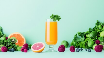 Fototapeta premium Different healthy food with Diet concept