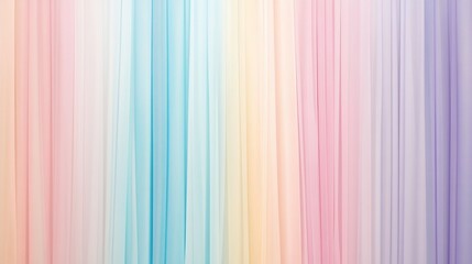 Pastel gradient fabric backdrop with soft vertical lines.