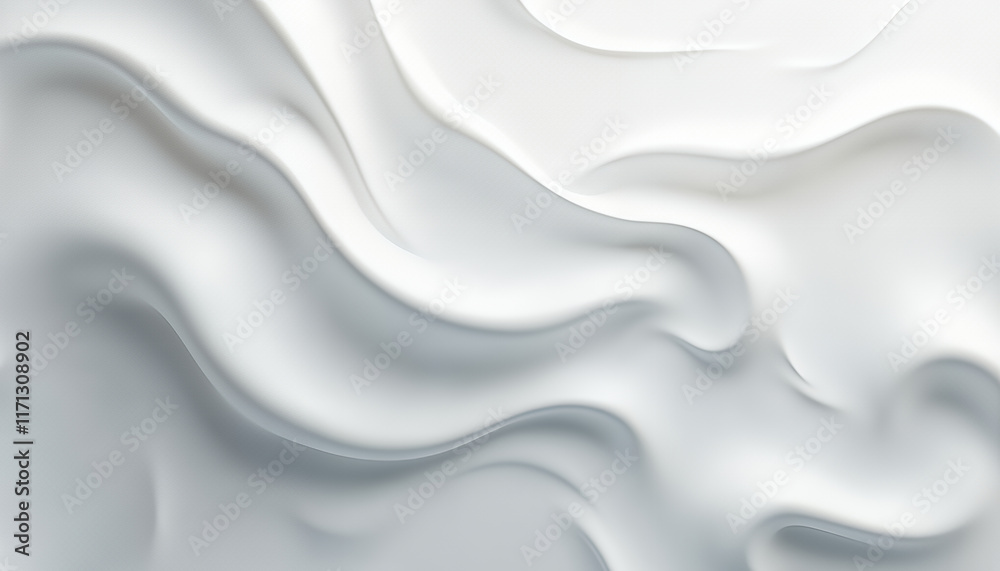 Poster abstract wavy patterns of smooth surface with soft melting texture and feelings of calmness