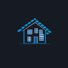 house home roof logo vector icon design