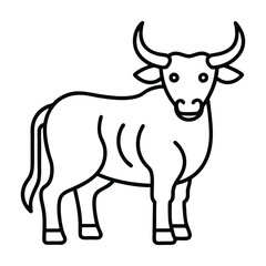 cow isolated on white