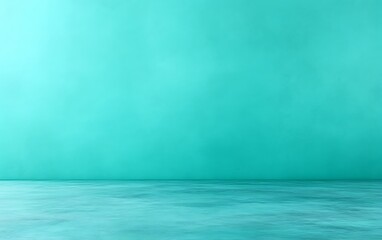 Teal wall and floor background.